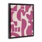 Stupell Industries Purple Asymmetrical Shapes Floater Framed Canvas Wall Art Design by June Erica Vess
